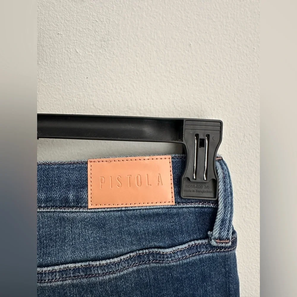 Pistola Aline High Rise Skinny Jeans Medium Wash Blue Stretch Sz 32